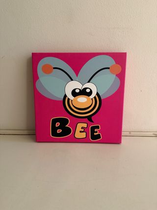 Tela cameretta ape colorata