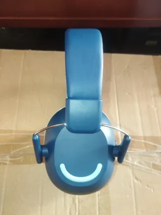 Orejeras Protección Auditiva Azul y Gris