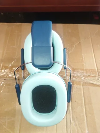 Orejeras Protección Auditiva Azul y Gris