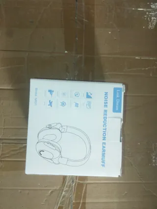 Orejeras Protección Auditiva Azul y Gris