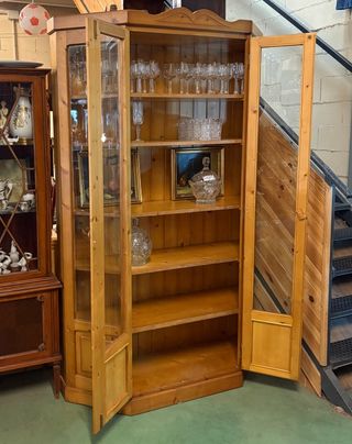 Vitrina Provenzal Madera y Cristal