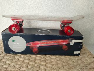 Skate Firefly transparente con luces