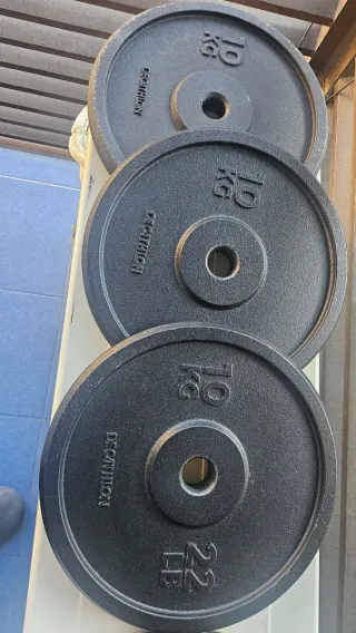 4 discos de pesa 10kg