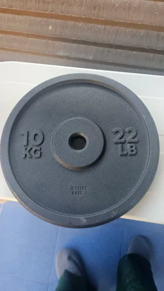 4 discos de pesa 10kg