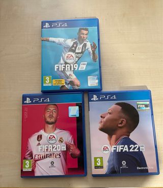 Lote FIFA 19, 20 y 22 PS4
