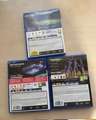 Lote FIFA 19, 20 y 22 PS4