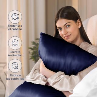 DREAMZIE Doble Cara 100% 19 mm Funda de Almohada d