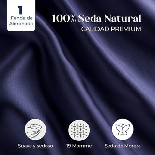 DREAMZIE Doble Cara 100% 19 mm Funda de Almohada d