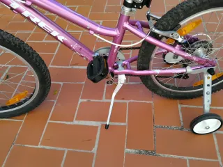 Bicicleta Niña Trek Morada Ruedines