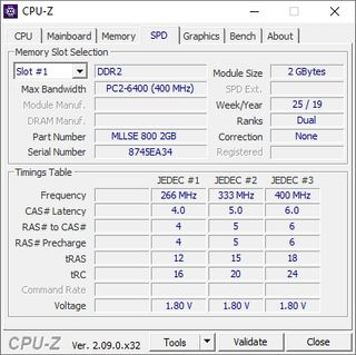 RAM DDR2 portátil 4GB (2x2GB) 800 MHz