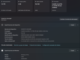 PC i7 16GB RAM SSD Wifi Bluetooth