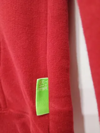 Felpa con cappuccio rossa