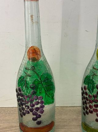 2 BOTELLAS DECORADAS