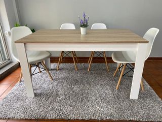 Mesa Comedor 140cm con Sillas Nordicas