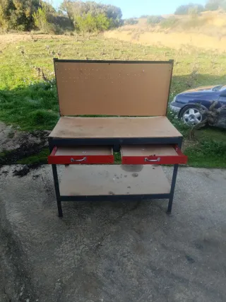 Banco de trabajo con tablero
