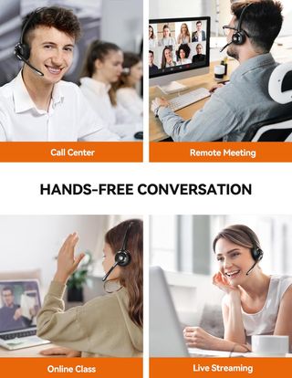 TECKNET Auriculares Bluetooth & USB Dongle,inalámb