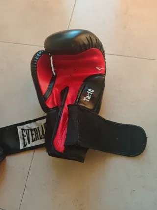 Guantes de boxeo Everlast negros