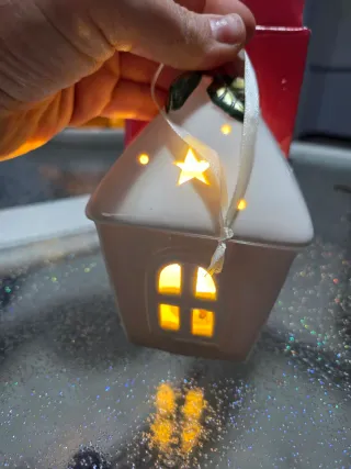 Lanterna di Natale in porcellana