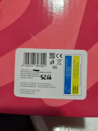 Lanterna di Natale in porcellana