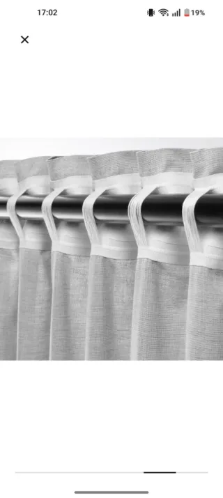 Cortinas IKEA HANNALILL cinza 145x300cm