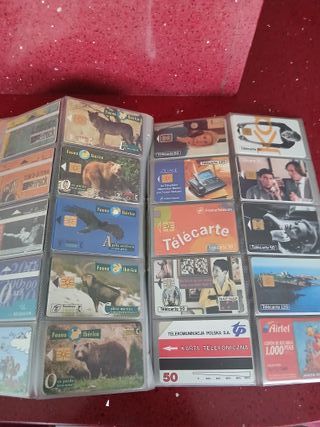 120 Tarjetas Telefónicas Mundiales con hojas