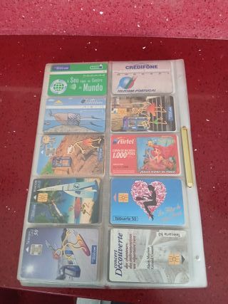 120 Tarjetas Telefónicas Mundiales con hojas