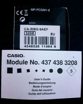 Reloj Calculadora Casio CA-506G-9AEF (Sí envío)