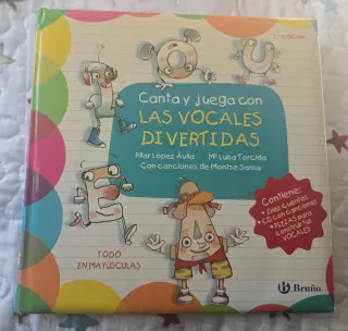 Libro infantil "Canta y juega con las vocales dive