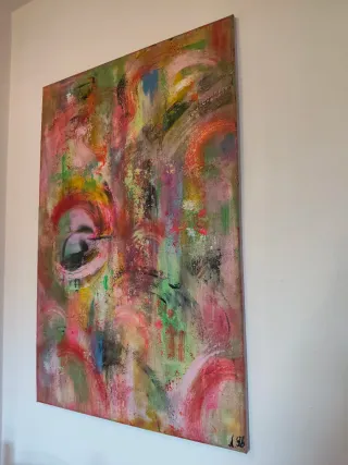 Cuadro abstracto multicolor