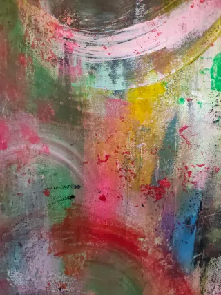 Cuadro abstracto multicolor