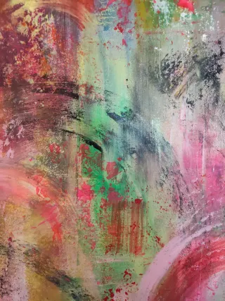 Cuadro abstracto multicolor