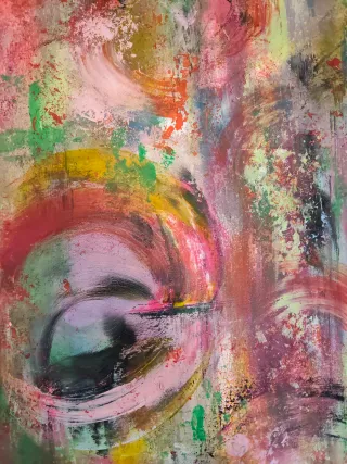 Cuadro abstracto multicolor