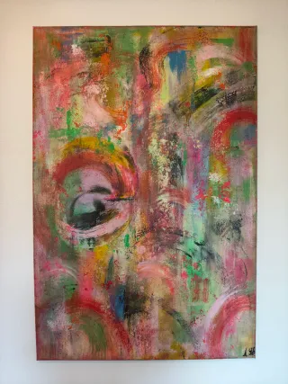 Cuadro abstracto multicolor