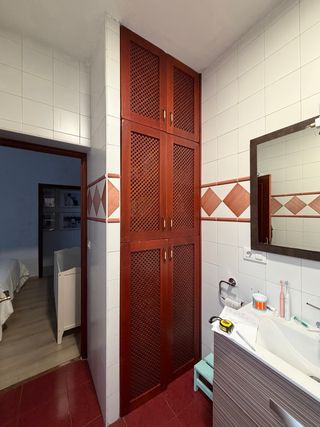 Puertas armario baño roble macizo 80cm