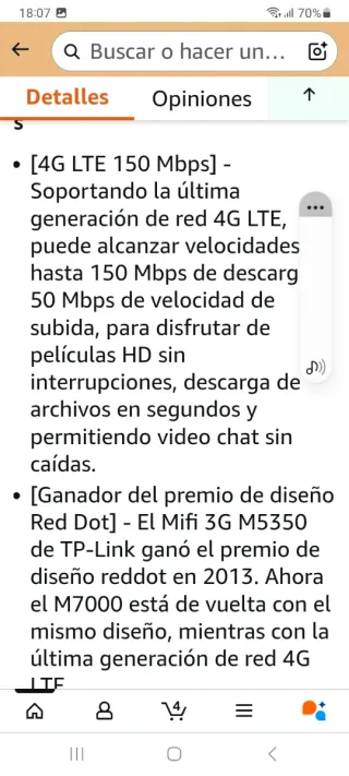 TP-Link M7000 WiFi Portátil 4G LTE