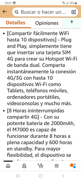 TP-Link M7000 WiFi Portátil 4G LTE