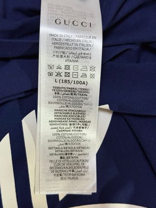 Camiseta Gucci Azul Adidas