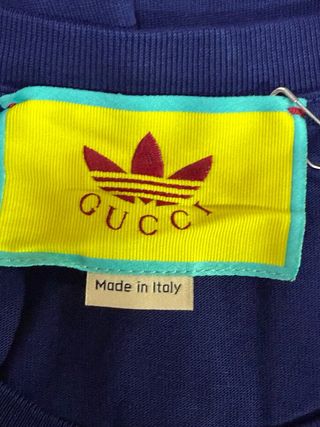 Camiseta Gucci Azul Adidas