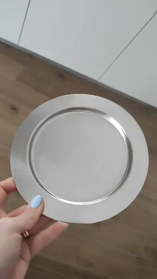 Set 6 Piatti Acciaio Inox Dessert 18/10