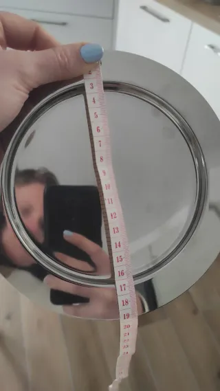 Set 6 Piatti Acciaio Inox Dessert 18/10