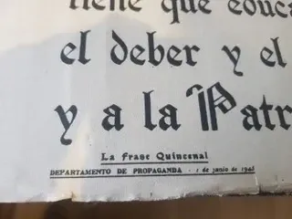 Posguerra Cartel Propaganda gubernamental