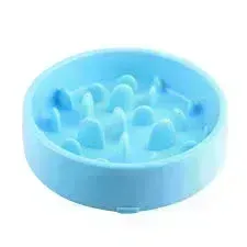 Comedero anti-ansiedad perro azul