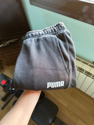 Conjunto Puma Negro Camiseta y Pantalón Corto