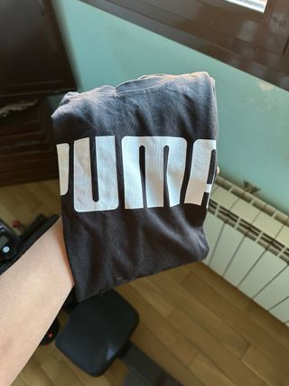 Conjunto Puma Negro Camiseta y Pantalón Corto