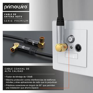 CSL-Computer 1m cable de antena HQ HDTV Premium -