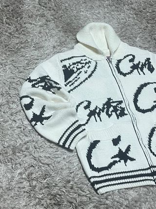 Corteiz Cárdigan con cremallera y logo