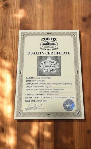Corteiz Cárdigan con cremallera y logo