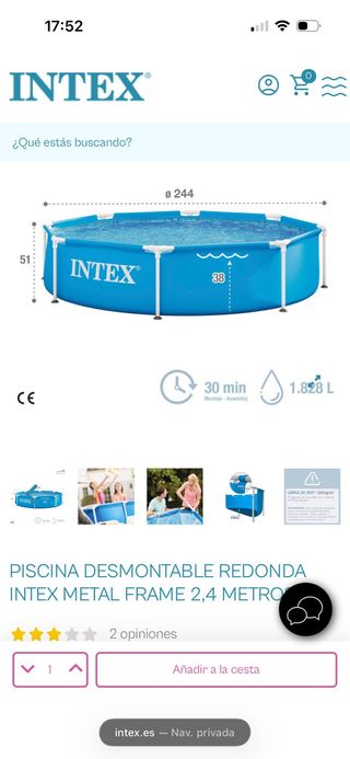 Piscina desmontable Intex