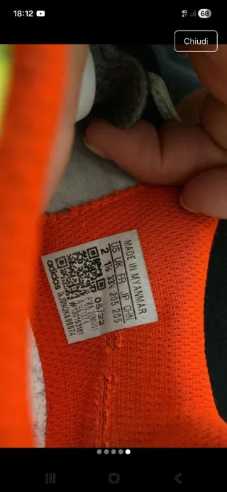 Scarpe da calcio bimbo gialle Adidas Copa