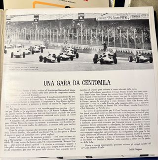 Disco Vinile XXXV Gran Premio d'Italia Monza 1964
